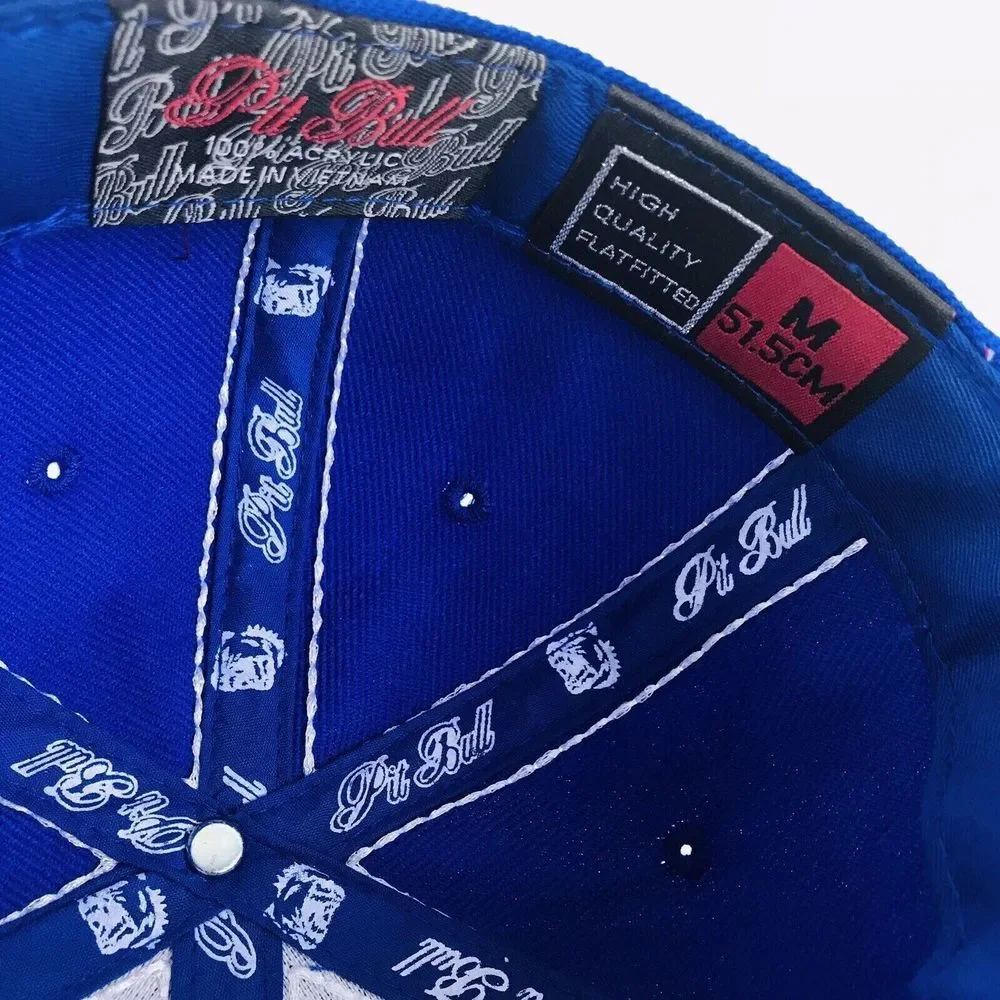 Pitbull California Republic Bear Embroidered Youth Blue Baseball Hat Cap Toddler